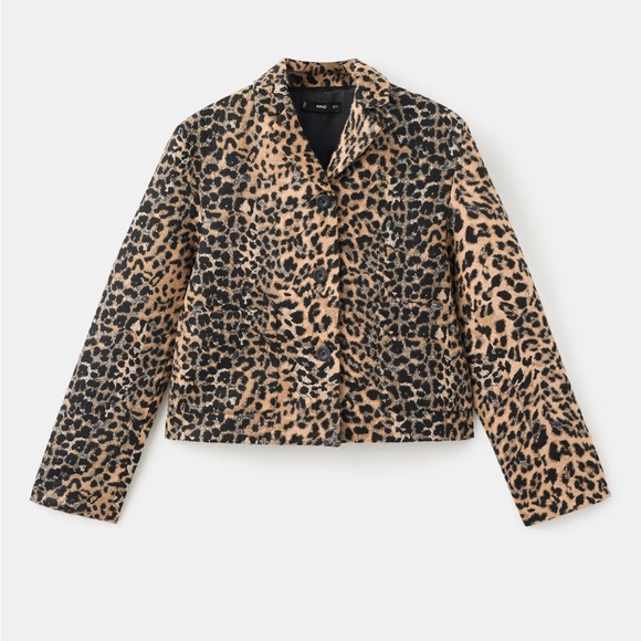 Mango Leopard Print Jacket - Picture 2 of 11